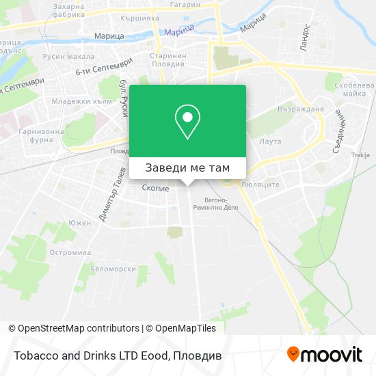 Tobacco and Drinks LTD Eood карта