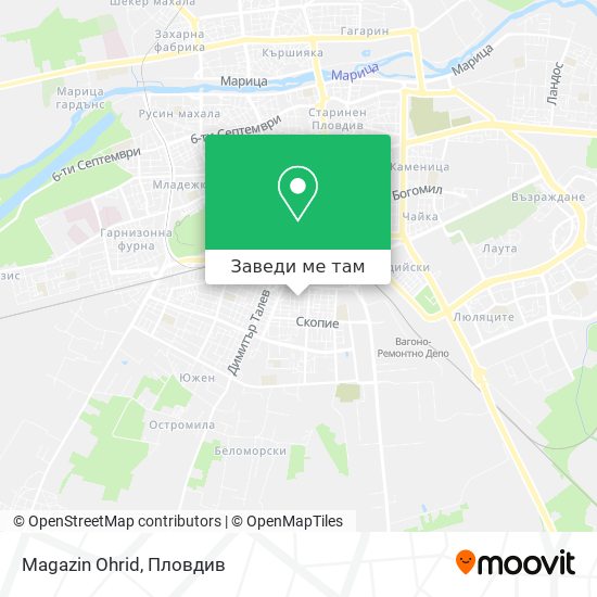 Magazin Ohrid карта