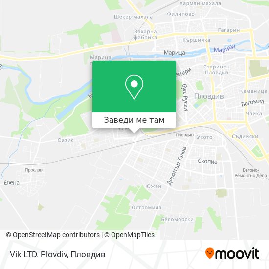 Vik LTD. Plovdiv карта