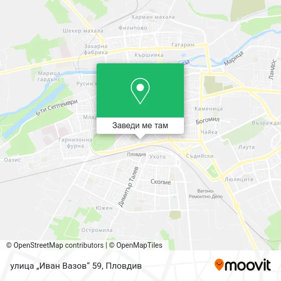 улица „Иван Вазов“ 59 карта