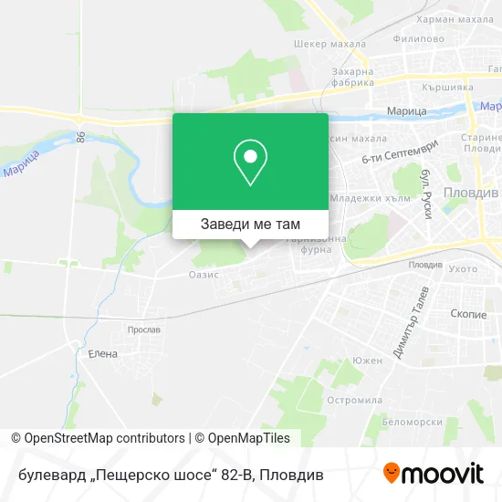 булевард „Пещерско шосе“ 82-B карта