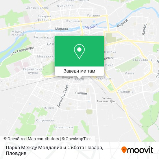 Парка Между Молдавия и Събота Пазара карта