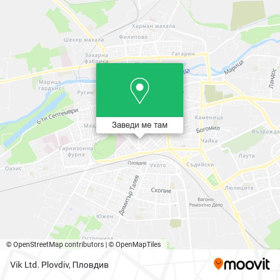 Vik Ltd. Plovdiv карта