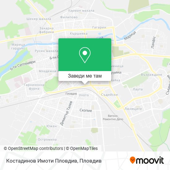 Костадинов Имоти Пловдив карта