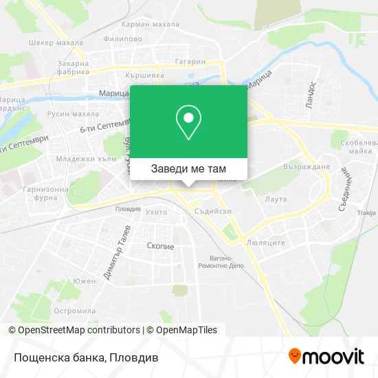 Пощенска банка карта