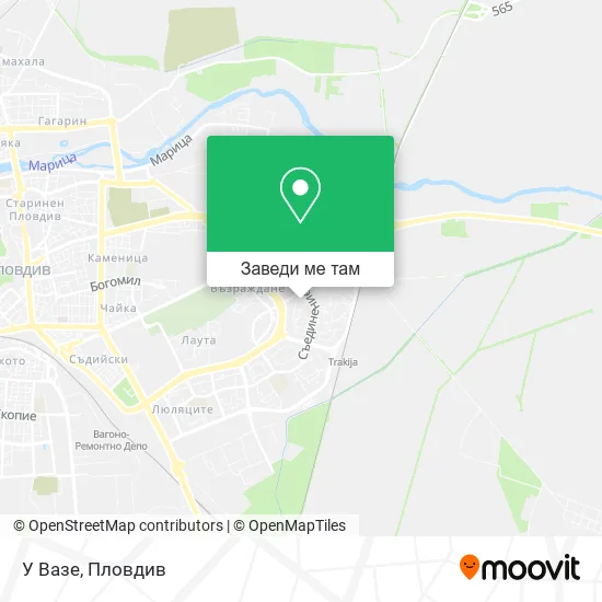 У Вазе карта