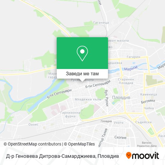 Д-р Геновева Дитрова-Самарджиева карта