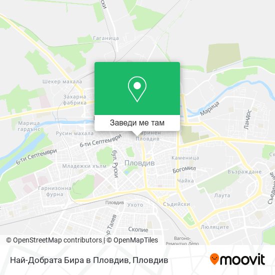 Най-Добрата Бира в Пловдив карта