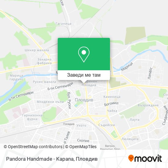 Pandora Handmade - Kapana карта
