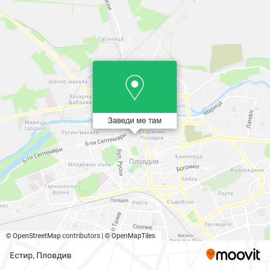 Естир карта