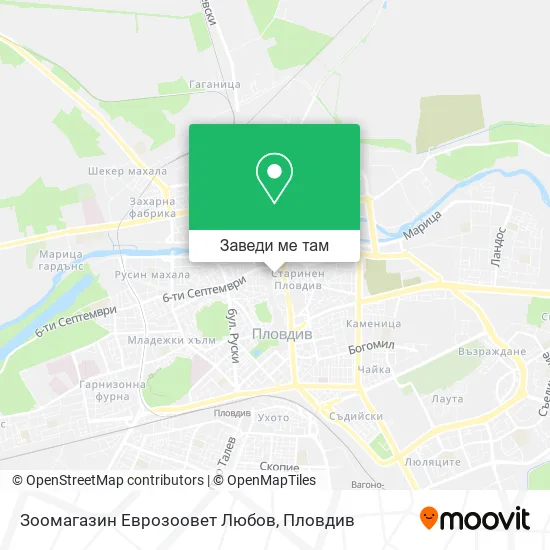 Зоомагазин Еврозоовет Любов карта