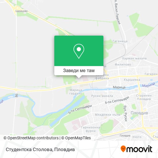 Студентска Столова карта