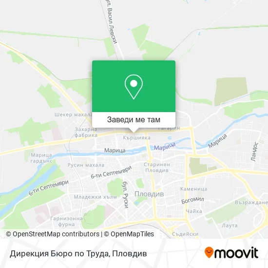 Дирекция Бюро по Труда карта