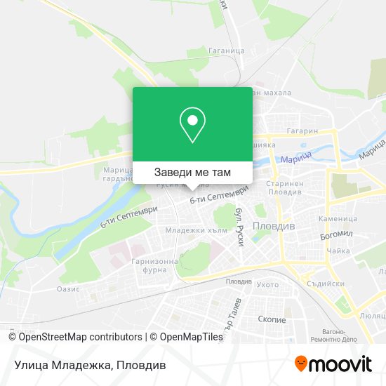 Улица Младежка карта