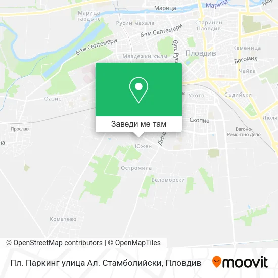 Пл. Паркинг улица Ал. Стамболийски карта