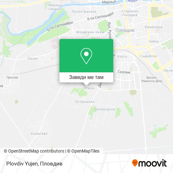 Plovdiv Yujen карта