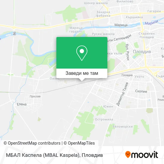 МБАЛ Каспела (MBAL Kaspela) карта