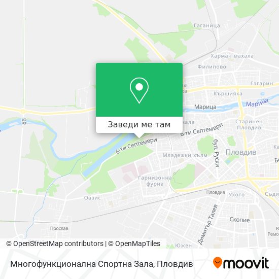 Многофункционална Спортна Зала карта