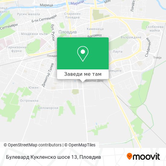 Булевард Кукленско шосе 13 карта