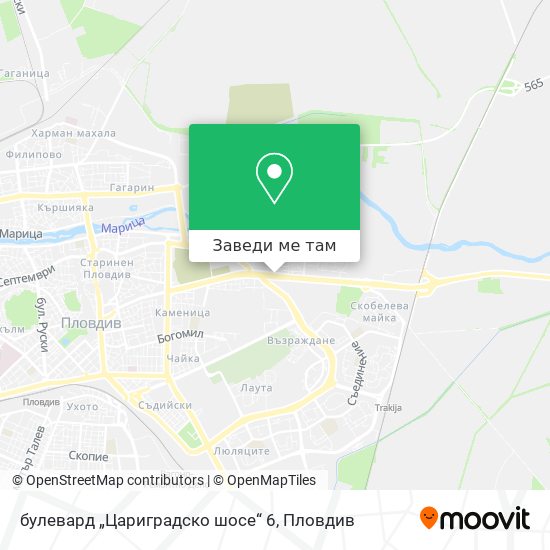 булевард „Цариградско шосе“ 6 карта