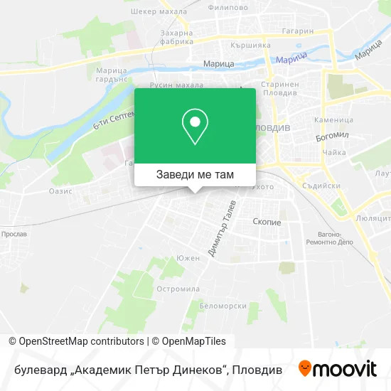 булевард „Академик Петър Динеков“ карта