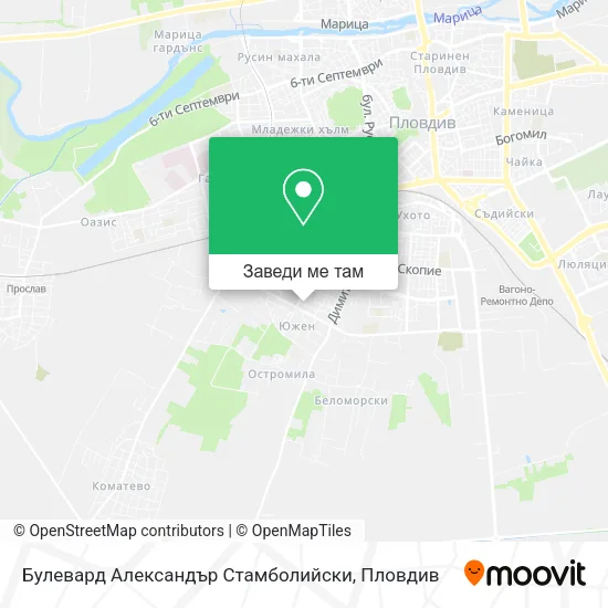 Булевард Александър Стамболийски карта