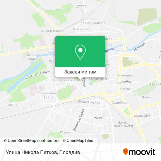Улица Никола Петков карта
