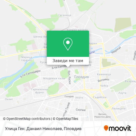 Улица Ген. Данаил Николаев карта