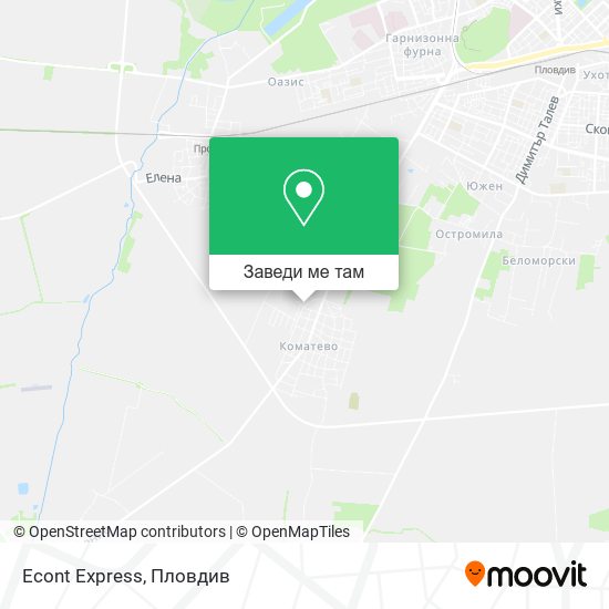 Econt Express карта