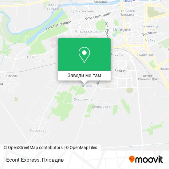 Econt Express карта