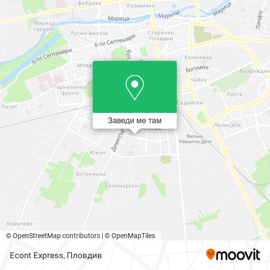 Econt Express карта
