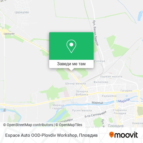Espace Auto OOD-Plovdiv Workshop карта
