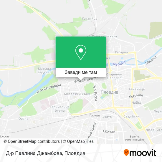 Д-р Павлина Джамбова карта