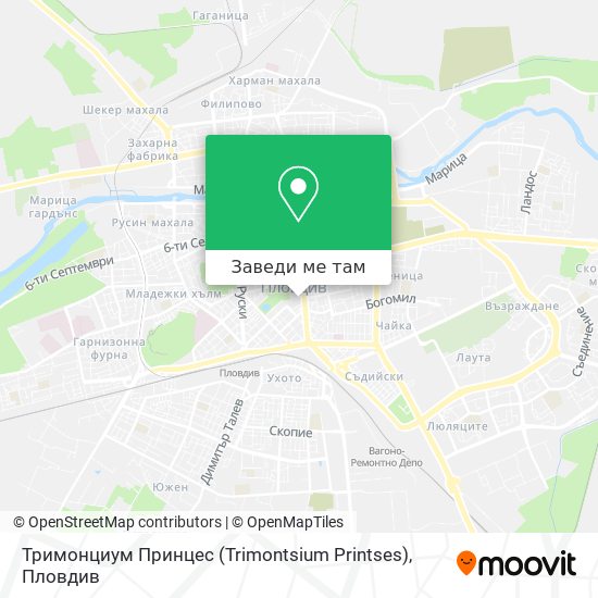 Тримонциум Принцес (Trimontsium Printses) карта