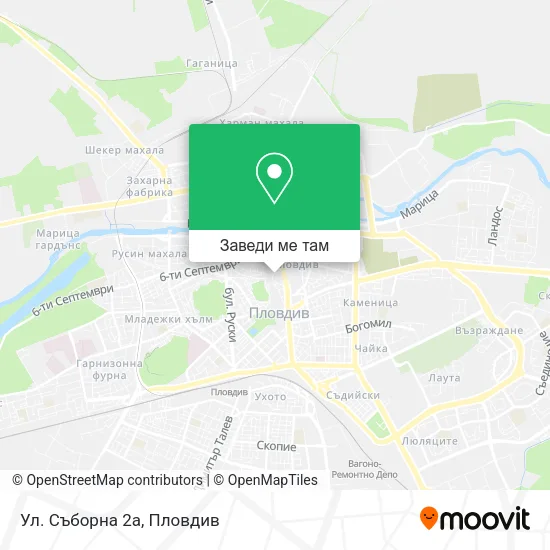 Ул. Съборна 2a карта