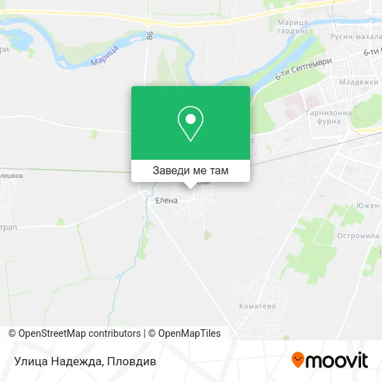 Улица Надежда карта