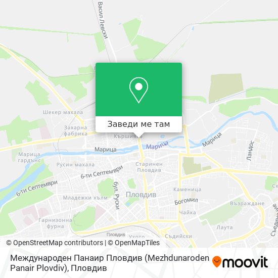 Международен Панаир Пловдив (Mezhdunaroden Panair Plovdiv) карта