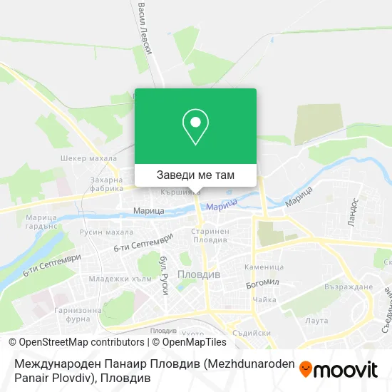 Международен Панаир Пловдив (Mezhdunaroden Panair Plovdiv) карта
