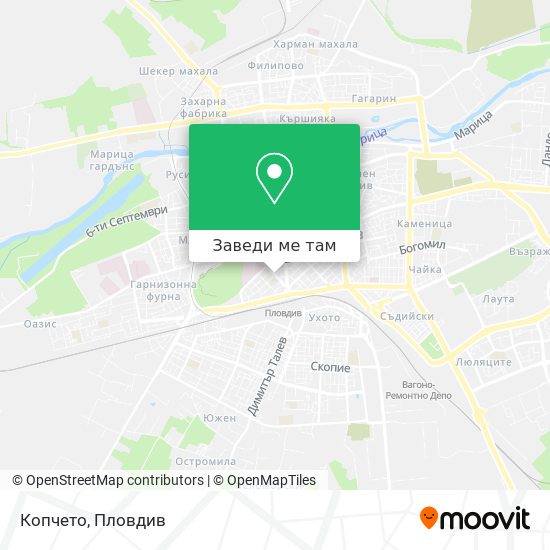 Копчето карта