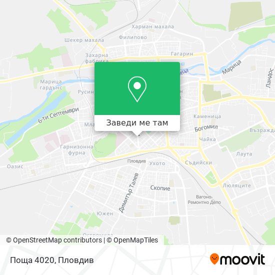 Поща 4020 карта