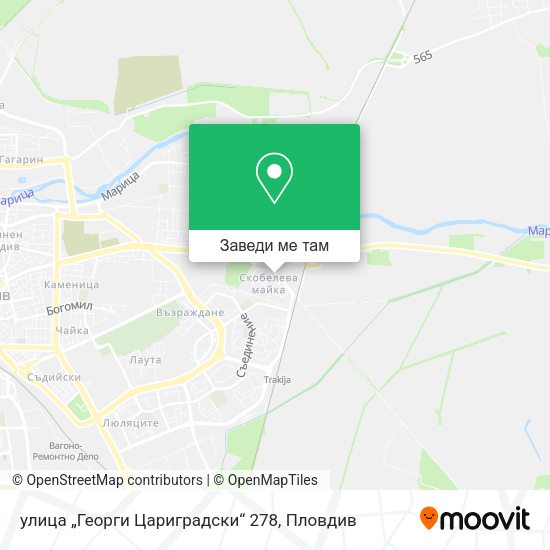 улица „Георги Цариградски“ 278 карта
