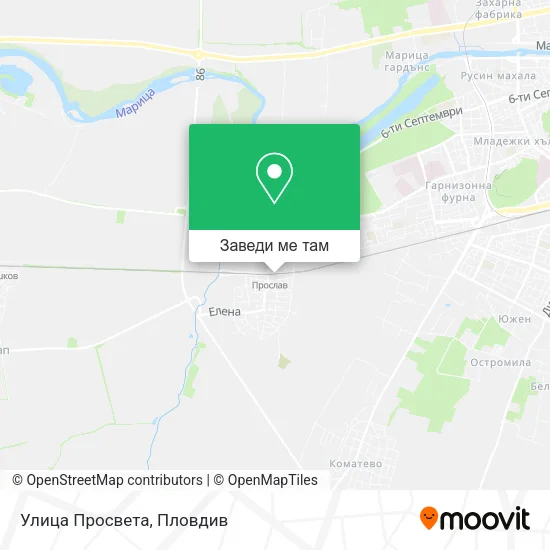 Улица Просвета карта