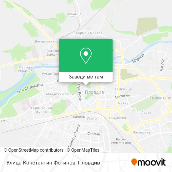 Улица Константин Фотинов карта