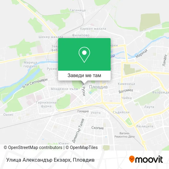 Улица Александър Екзарх карта
