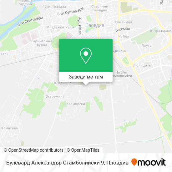 Булевард Александър Стамболийски 9 карта