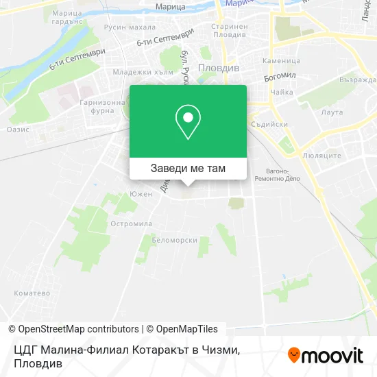 ЦДГ Малина-Филиал Котаракът в Чизми карта