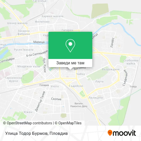 Улица Тодор Бурмов карта