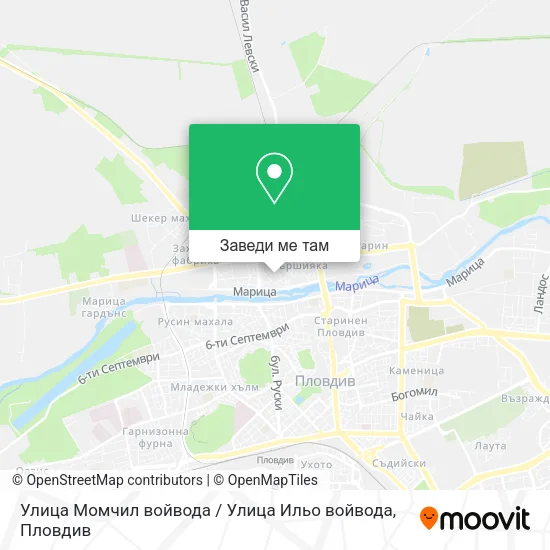 Улица Момчил войвода / Улица Ильо войвода карта