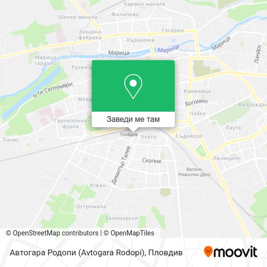 Автогара Родопи (Avtogara Rodopi) карта