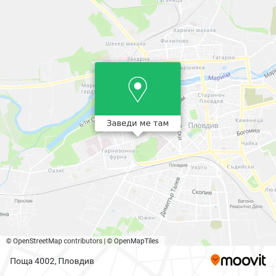 Поща 4002 карта